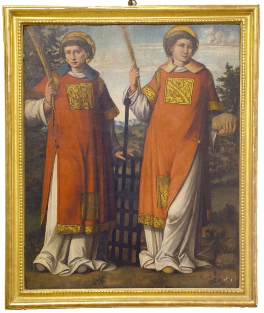 Opera che raffigura i Santi Stefano e Lorenzo